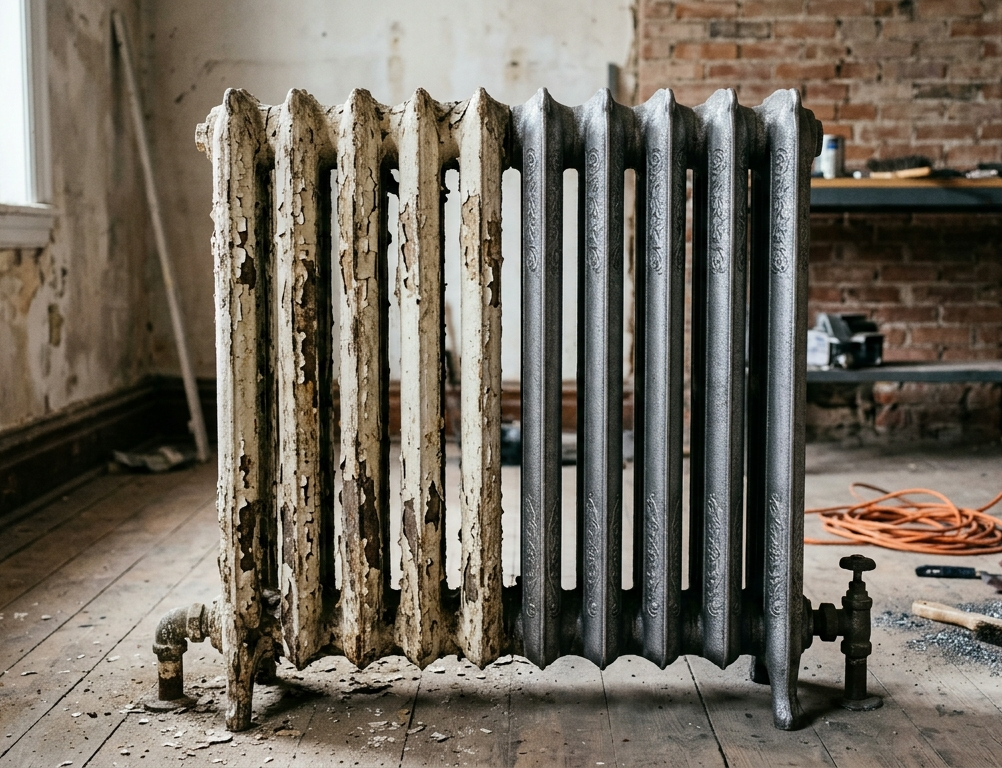 Sablage radiateur fonte Nice